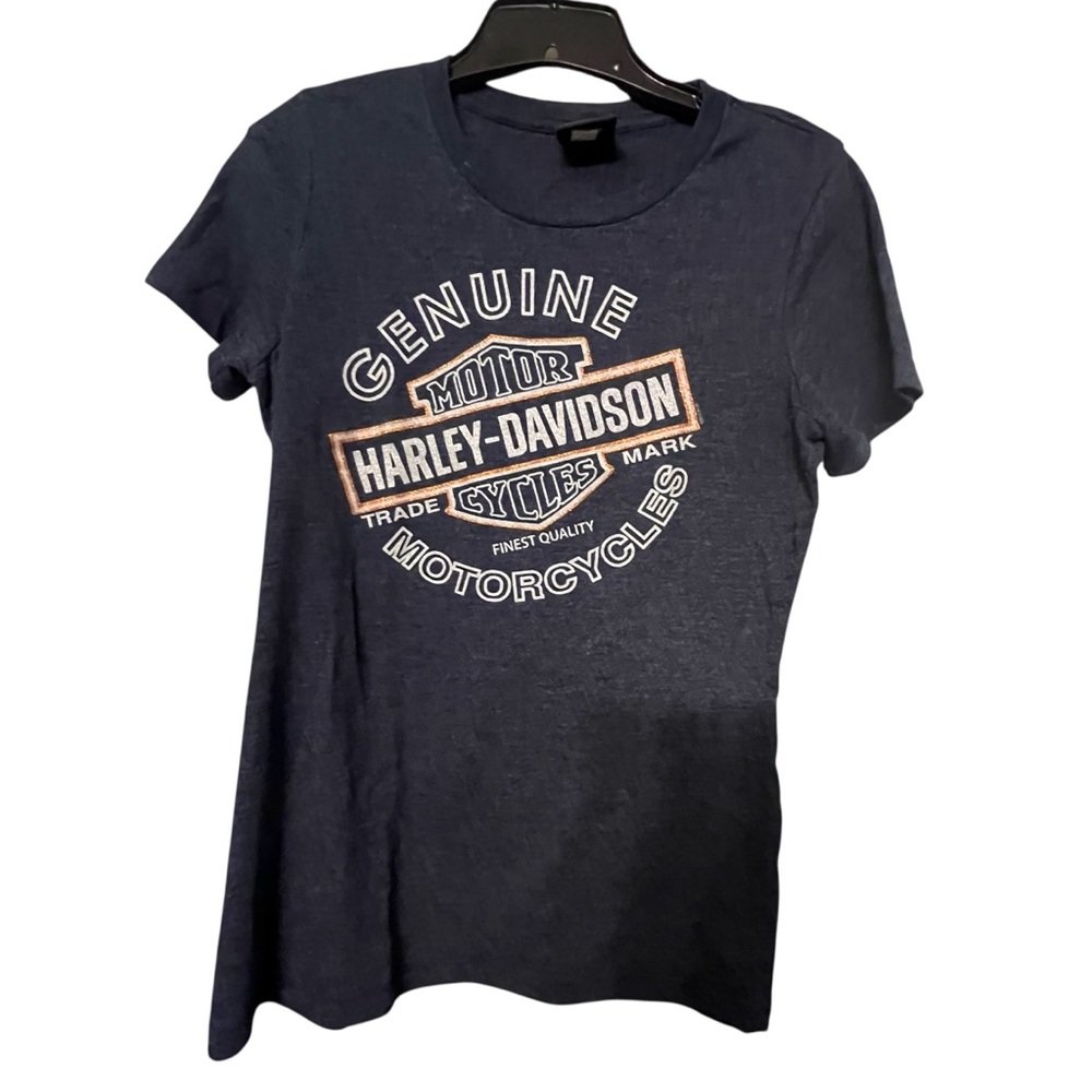 Harley-Davidson size large blue crew neck tee Steel Horse Midlothian,VA